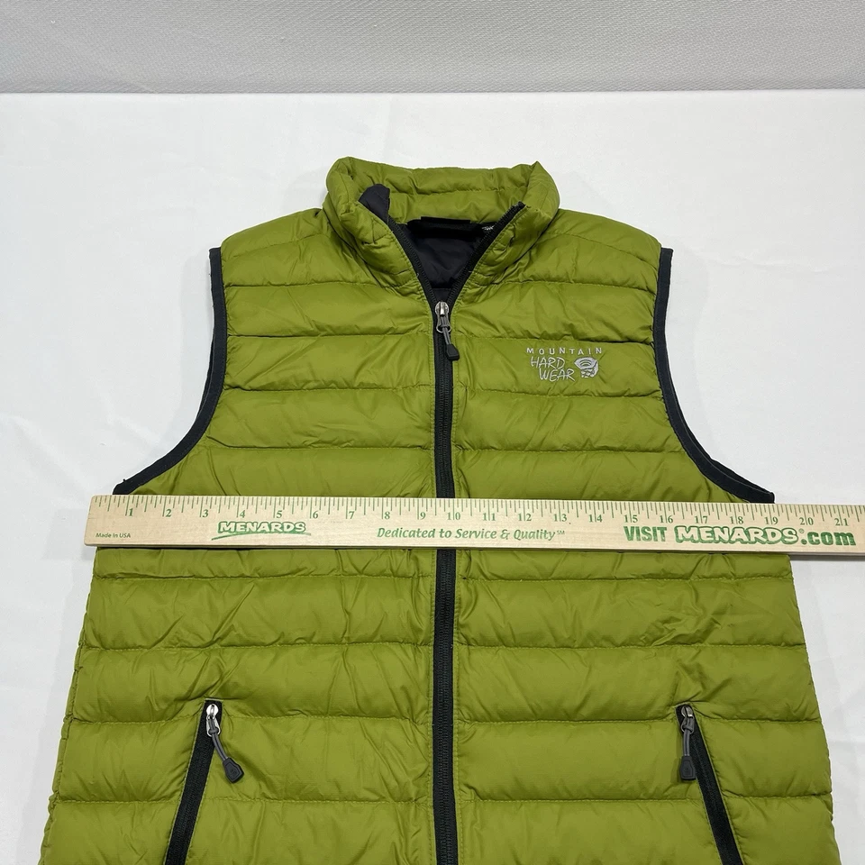 Mountain Hard Wear Vest Mens Green Duck Down Puffer Casual Ski Work - Image 4 of 4