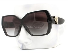Tiffany Shield Sunglasses TF 4219 8001/3C Polished Black Pale Gold with Case