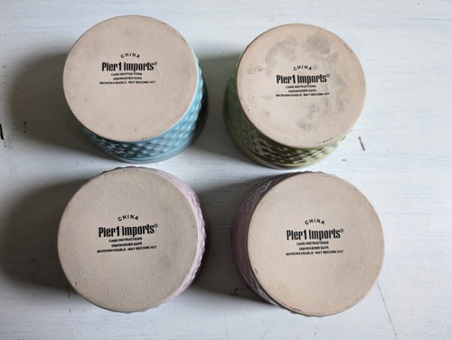 Set Of 4 PIER 1 Pastel Ramekins For Desserts, Soufflés, Tasting or Trinkets - Picture 8 of 13
