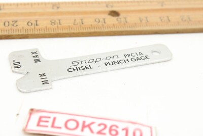 Snap-on PPC1A Chisel Punch Gage 60 Degree Gauge Tool USA | eBay