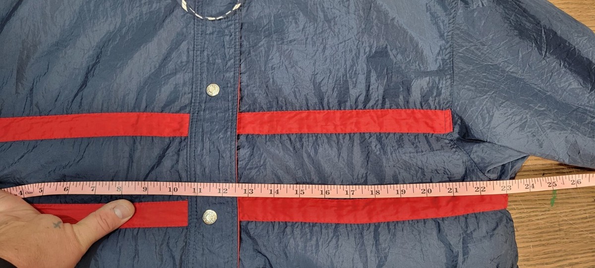 VTG 90s Current Seen Reversible Red/Blue windbreaker sailing
