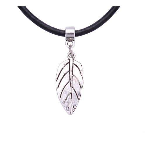 Collar Gargantilla con Dije Tibetano Colgante de Cuero Real para Mujer Niña - Imagen 18 de 42