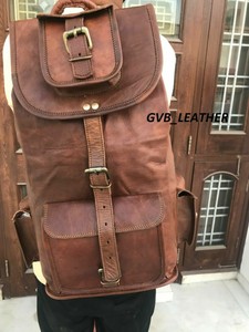 large leather backpack mens