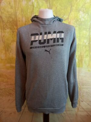Puma grauer Hoodie Alter 15 Original Sportswear Baumwollmischung UK Junge Alter 15, Alter 16