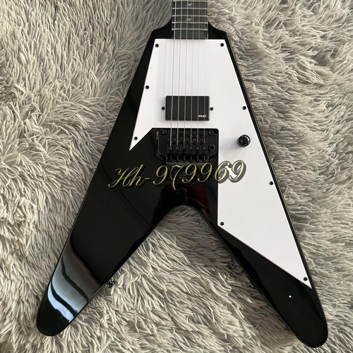 Guitarra Eléctrica Humbucker Black Flying V MV-290 Kirk Hammett KH-1, con Floyd Rose - Imagen 2 de 8