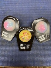  3 Da Bomb Bath Fun Size Fizzers Party  Unicorn Bath Bombs 3.5oz Each
