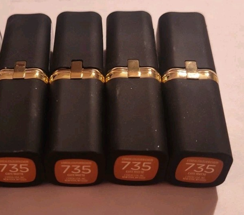 4 Stück L'Oreal Colour Riche Lippenstift 735 Cafe Matt NEU