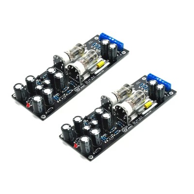 2pcs 6J1 Valve Vorverstärker Röhre PreAmplifier Kit Assembled Board Audio DIY