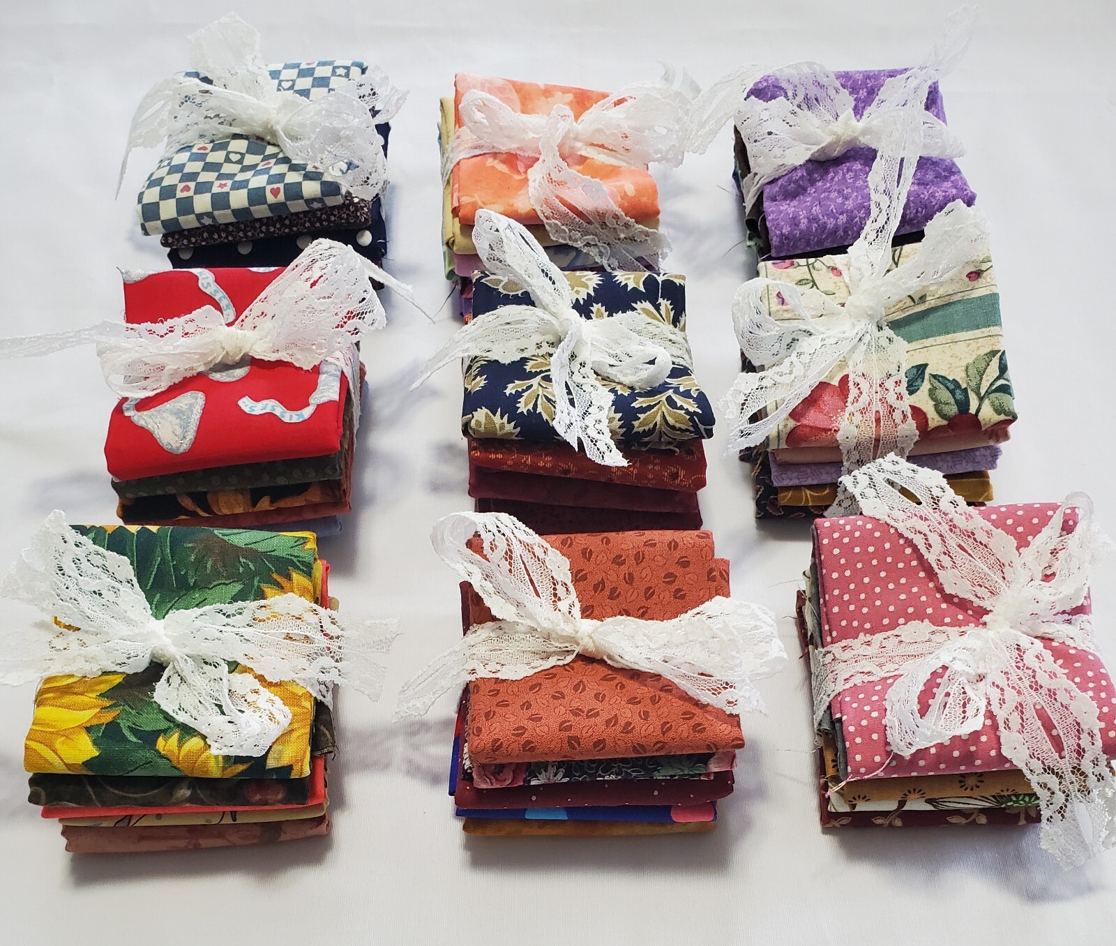 100% Cotton 45-Piece Fat Eighth Fabric Bundle  Misc. Brands/