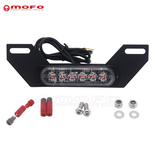Motorcycle B6 LED Burst Flash Brake Light License Plate Auxiliary Lamp For Honda - Imagen 4 de 12