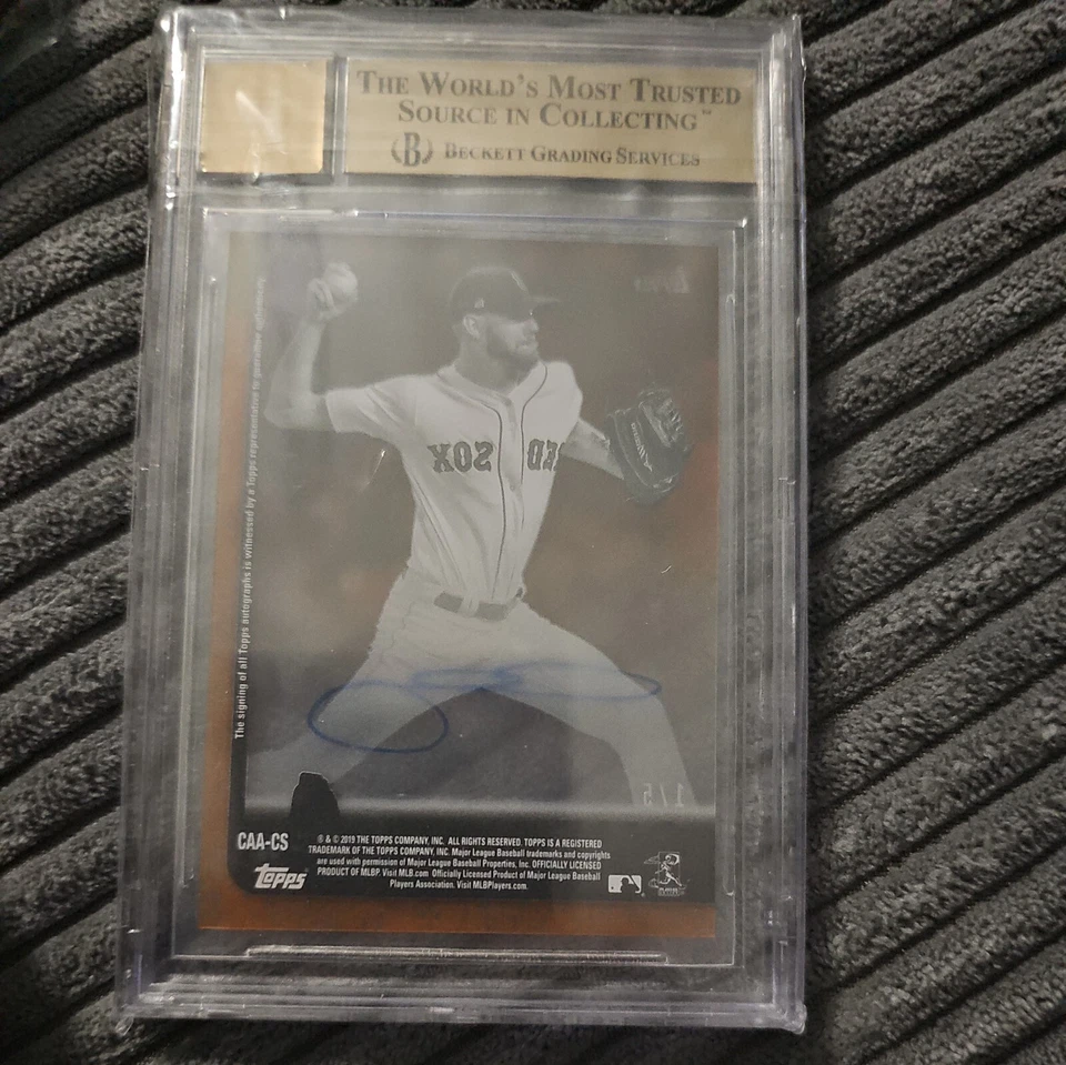 Graded 2019 Topps Clearly Authentic Chris Sale #CAA-CS Auto BGS 9.5/10 - Image 2 of 4
