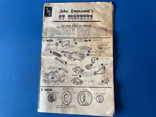 AMT 1/25 Scale John Greenwood's GT Corvette Assembly Instructions - Picture 2 of 5