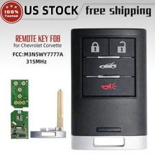 For Chevrolet Corvette 2008 2009 2010 2011 2012 2013 Remote Key Fob M3n5wy7777a