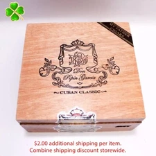 Don Pepin Garcia Toro Gordo Classic 2001 Empty Wood Cigar Box 7.25" x 7" x 3.25"