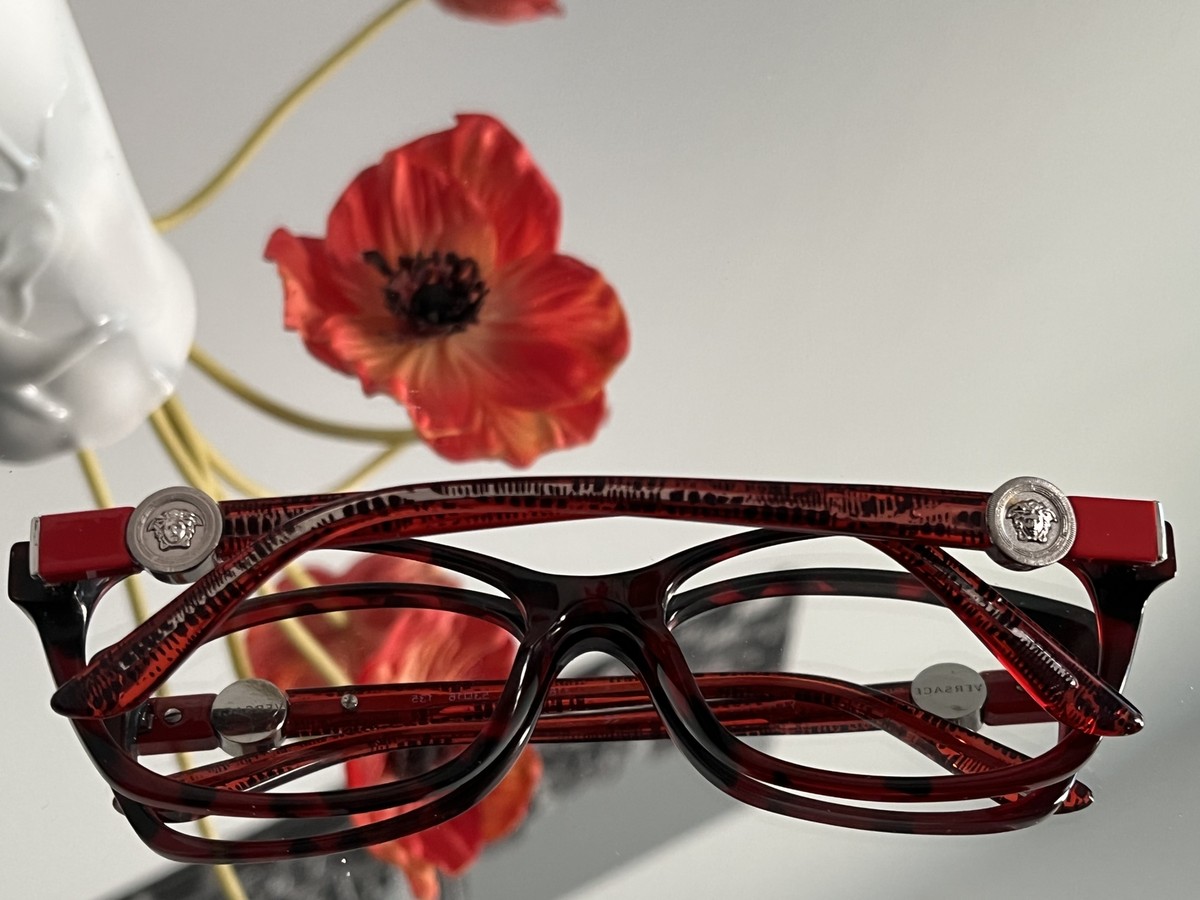 Versace MOD. 3164 Red Eyeglasses Frames | 53-16-135 | eBay