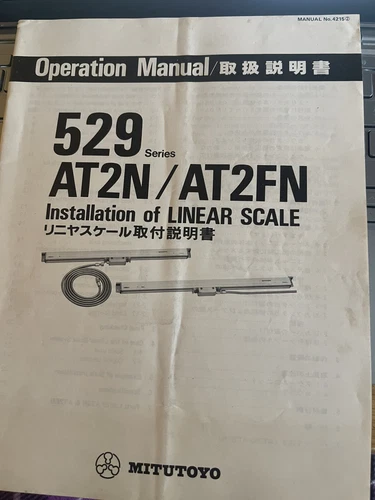 Mitutoyo 529 series Linear Scale System Installation/Operation Manual 