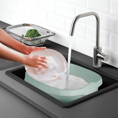 32 & 39cm Plastic 5 Colour Washing Up Sink Bowl Strong Durable Caravan Basin Tub - Picture 26 of 29