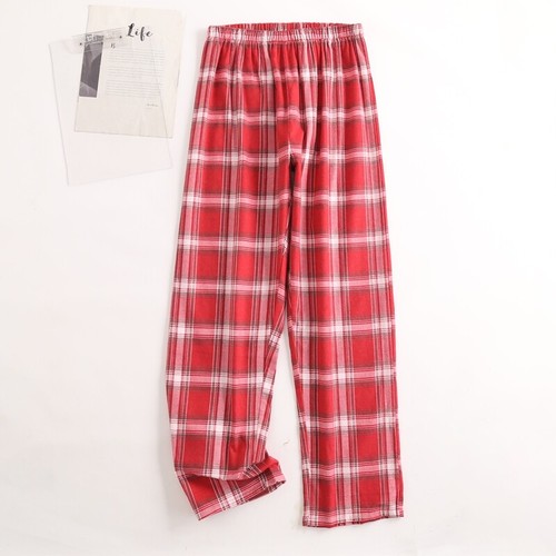 Men's Pajamas Set 100% Cotton Sleepwear Long Sleeve Button Top Pants Nightwear - Picture 57 of 70