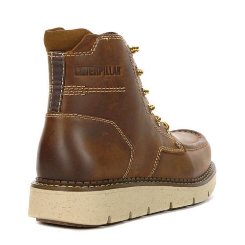 Caterpillar Herren Covert Braun Leder Stiefel P725361 - Bild 3 von 4