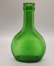 Almaden Madrone Vineyards Pony Green Bottle - Nice!