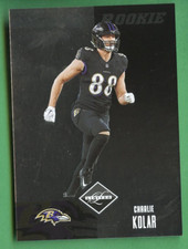 CHARLIE KOLAR 2022 LIMITED FOOTBALL ROOKIE 2004 TRIBUTE INSERT BALTIMORE RAVENS