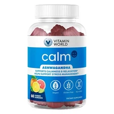 Natural Ashwagandha Root Extract Calm Relaxation Stress Sleep Support 60 Gummies