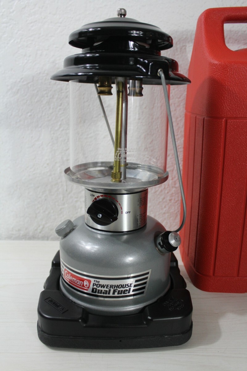【完売】 COLEMAN MODEL LANTERN MANTLE DOUBLE FUEL DUAL POWERHOUSE 295 ホワイトガソリンランタン