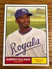 Alberto Callaspo 2010 Topps Heritage Royals Card #14  *1818*