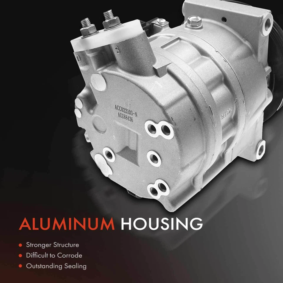 Compresor de aire acondicionado con embrague para Infiniti FX35 2003-2008 G35 2003-2007 92600AC000 Foto 3 de 4