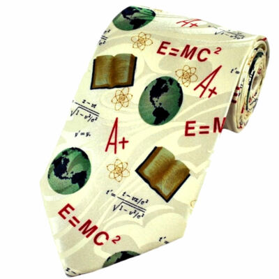 THE TIE STUDIO - E=MC2 Gleichung von Physiker A. Einstein, Wissenschaft Herren Krawatte