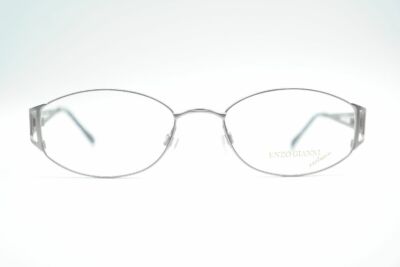 Vintage Enzo Gianni EGE 4011-2 52[]18 135 Silver Oval Glasses Eyeglasses NOS