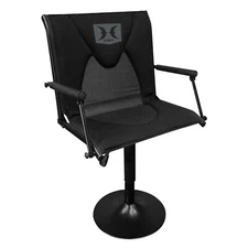 Hawk Premium Swivel Adjustable Hunting Blind Chair w/ Armrests, Black #HWK-PBC