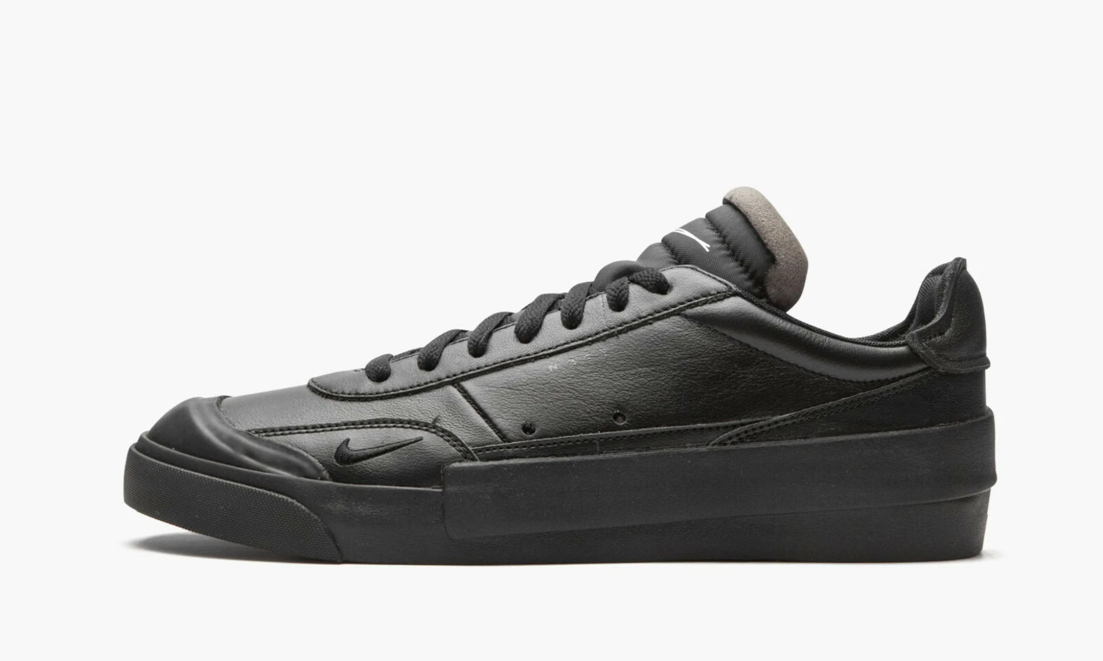 Nike Drop Type Premium Triple Black Mens Leather Trainers Shoes