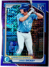 2024 BOWMAN ⚾⚡JARED DICKEY ⚡⚾ 1st BOWMAN PURPLE MOJO💥 #'d /250