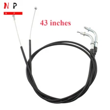110CM 43'' Motorcycle Throttle Cable Line Wire For Harley Sportster XL 1200 883