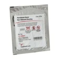 IND Cardinal Health Petrolatum Non-Adherent Gauze Dressing, 3" x 9",(Pack of 1)