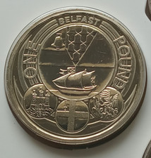 2010 BUNC £1 BELFAST Capital Cities One Pound Coin Brilliant Uncirculated
