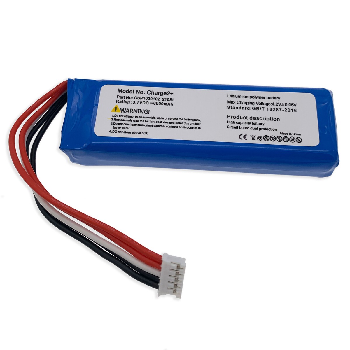 Battery for JBL Charge 2+ Charge Plus Replacement GSP1029102 MLP912995-2P