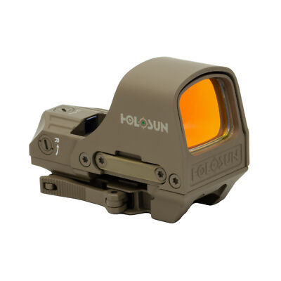 HOLOSUN HE510C-GR-FDE Multiple Reticle Green Dot Reflex Sight
