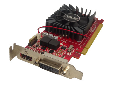 ASUS RADEON R7 240 4GB DDR3 PCI-E LOW PROFILE GRAPHICS CARD DVI HDMI #GK11687