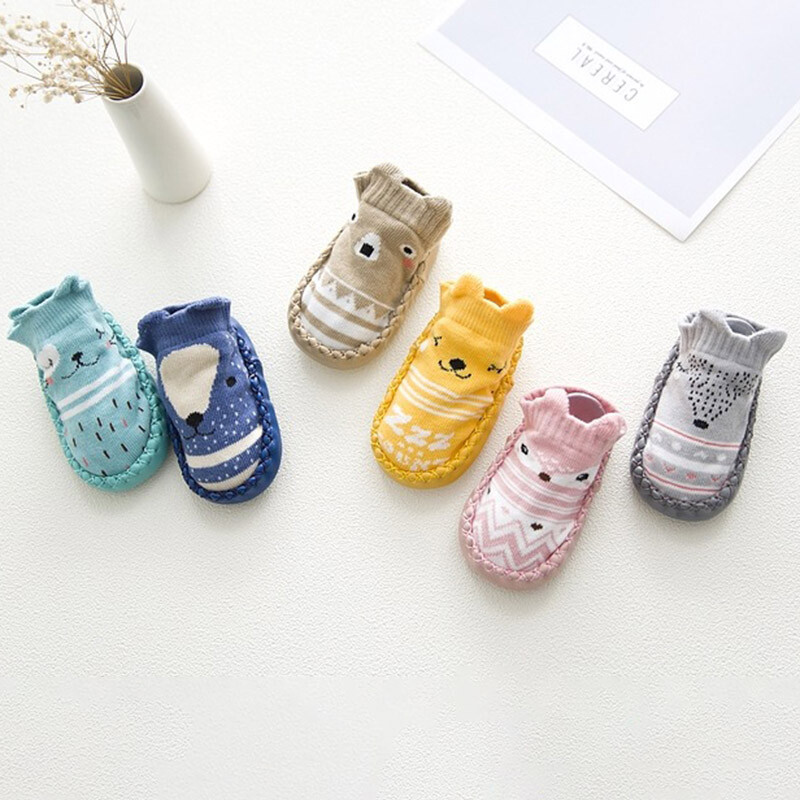 SAOLA Calzini con suole in gomma suola antiscivolo morbida carino pavimento cartone animato J4R1