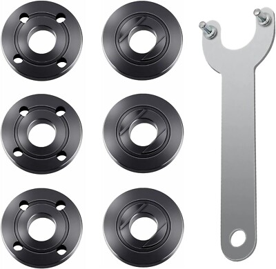 Juego de 7 tuercas para amoladora angular, llave para amoladora angular, tuerca.