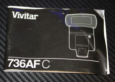 Original Vivitar 736AF C User Manual   Comprehensive Guide for Flash Unit