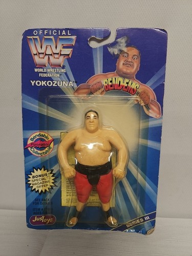 WWE WWF JusToys Bend Ems Yokozuna Series 3 1996 Wr...