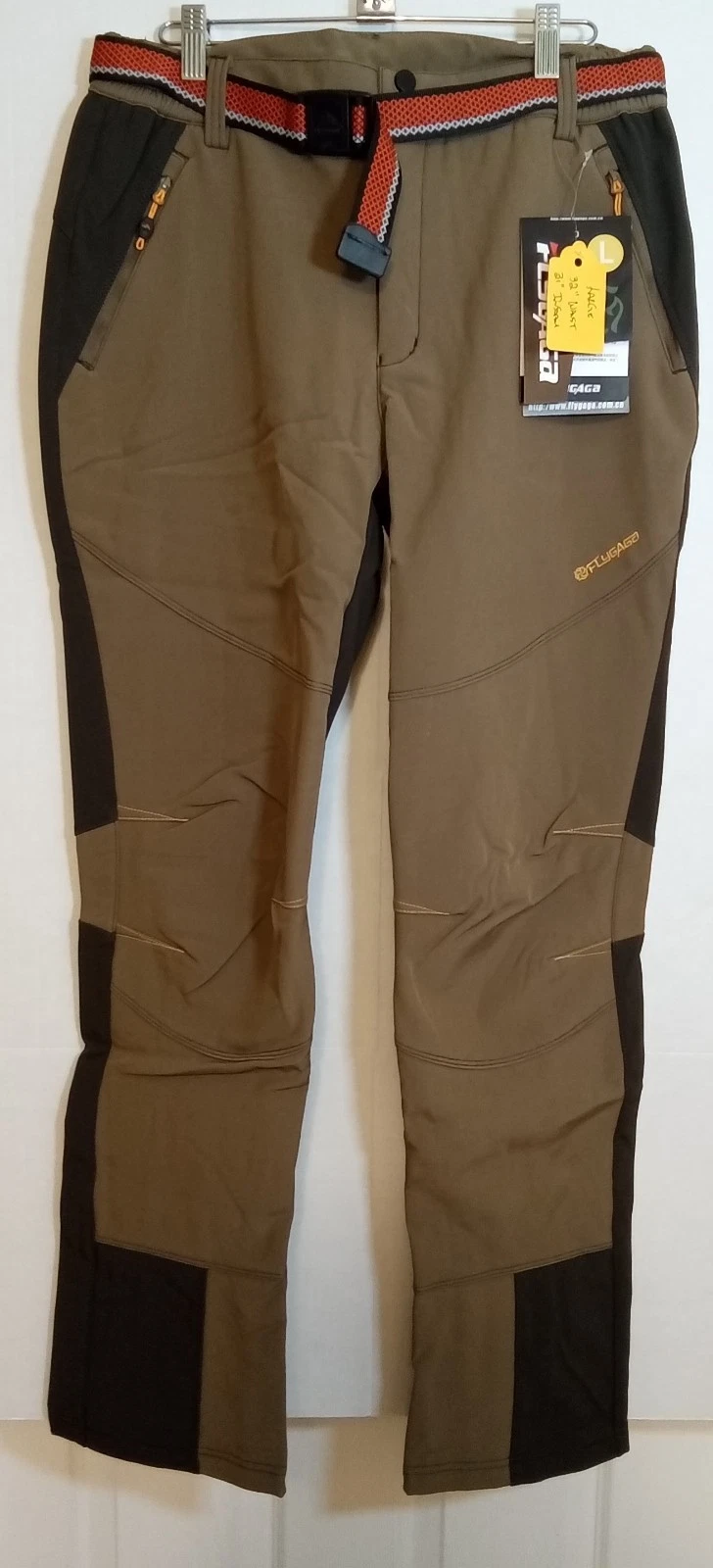 Trekking Pants Trousers Flygaga Women's Brown Large