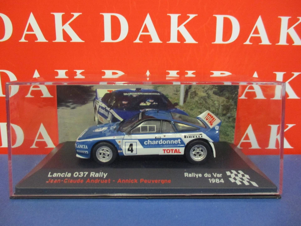 Die cast 1/43 Modellino Auto Lancia 037 Rally du Var 1984 J-C. Andruet - Immagine 4 di 4
