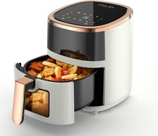 Oyajia 5.5L Air Fryer with Viewing Window | 8-in-1 Presets | Touch Screen