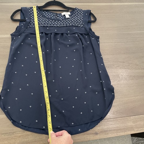 Damen Loft Outlet Flatterärmel Bluse - XS - marine & weiß Muster - leicht - Bild 10 von 10