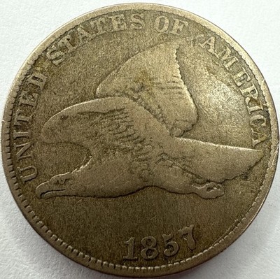 1857 Flying Eagle Cent Exact Coin Imaged #FLY141