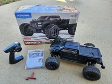 UNUSED OPEN BOX  ARRMA Big Rock  Brushless 3S 1/10 4x4 Truck Black